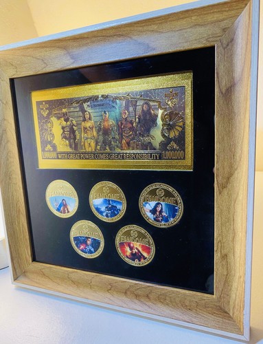 Justice league gold plated - league,