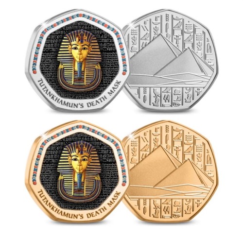Egyptian tomb 50p shaped - tomb,