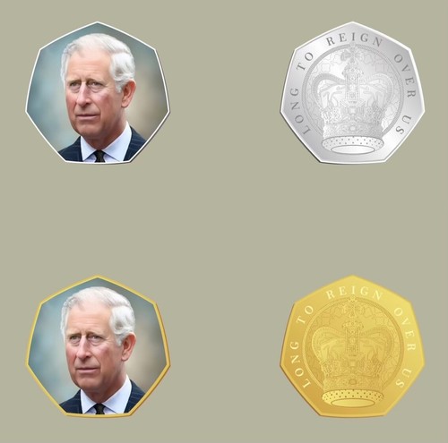 New king charles lll 50p - new,