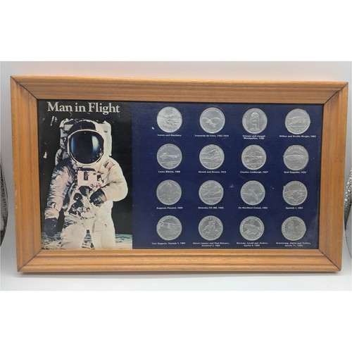 Shell man flight coin set - man,