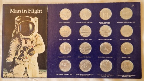 Shell man flight coin - coin, set