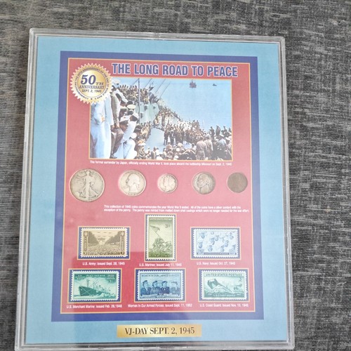 Silver coins and - stamps, wwii